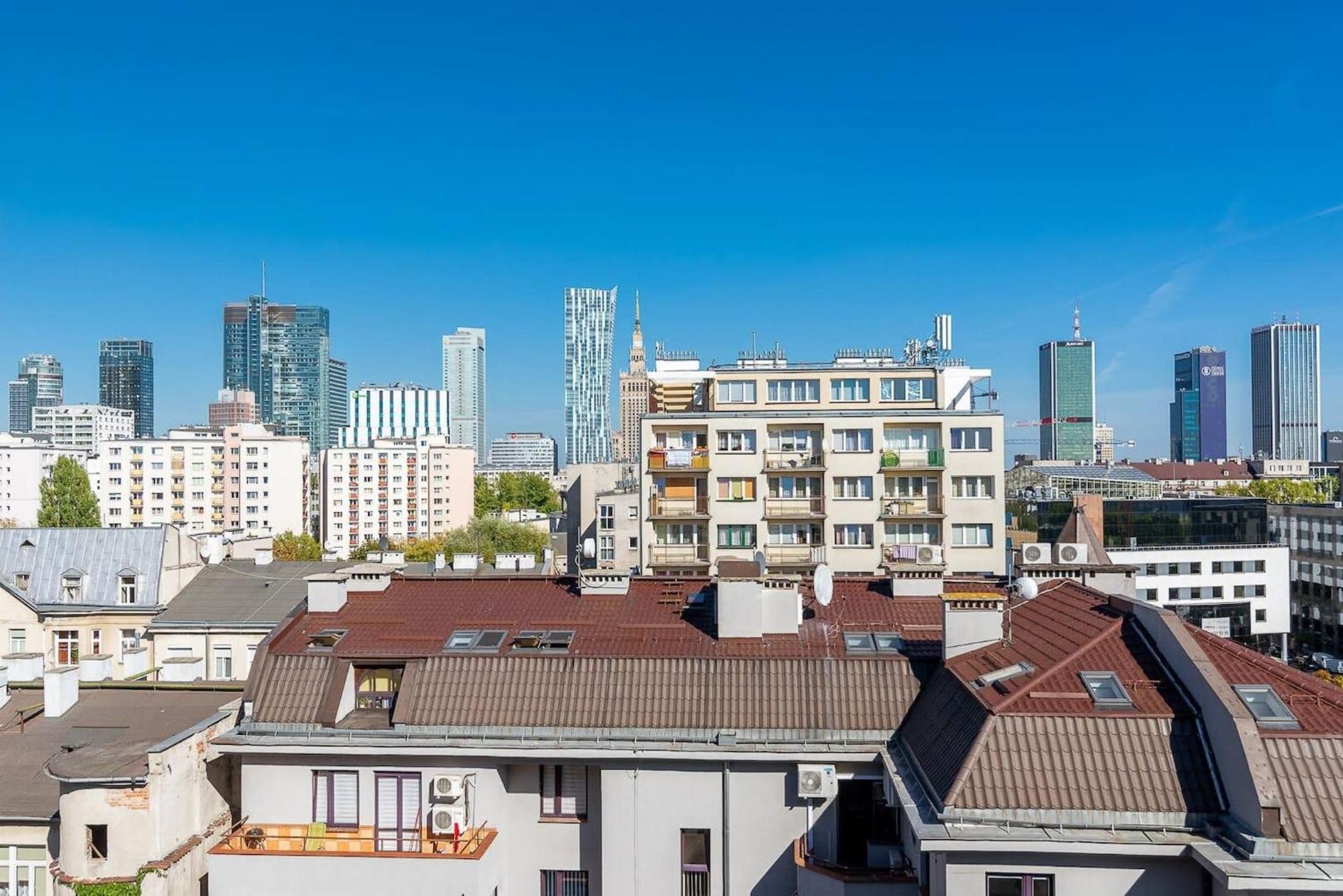 Navy Aesthetic Apartment With Balcony By Noclegi Renters وارسو المظهر الخارجي الصورة